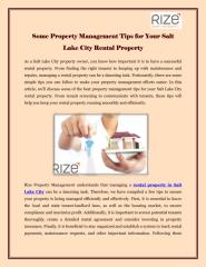 Some Property Management Tips for Your Salt Lake City Rental Property.pdf