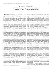 75.  Guest Editorial Power Line Communications.pdf